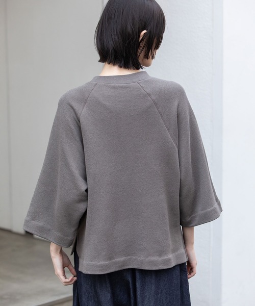 Munich（ミューニック）の「ルーズ裏毛ロゴプリントプルオーバー（スウェット・レディース・モカ/ダークベージュ/ベージュ・FREE）」の12枚目の写真