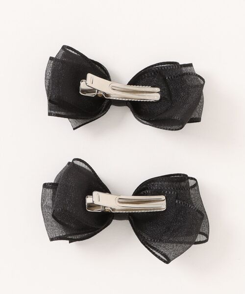 flower（フラワー）の「リボンパピヨンピン(2pc)（ヘアピン・レディース・アイボリー/ブラック/グレー・FREE）」の13枚目の写真