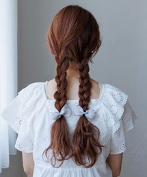flower | リボンパピヨンピン(2pc)(ヘアピン)