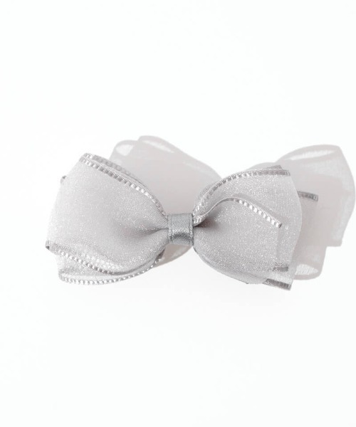 flower（フラワー）の「リボンパピヨンピン(2pc)（ヘアピン・レディース・アイボリー/ブラック/グレー・FREE）」の4枚目の写真