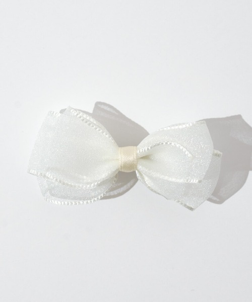 flower（フラワー）の「リボンパピヨンピン(2pc)（ヘアピン・レディース・アイボリー/ブラック/グレー・FREE）」の7枚目の写真