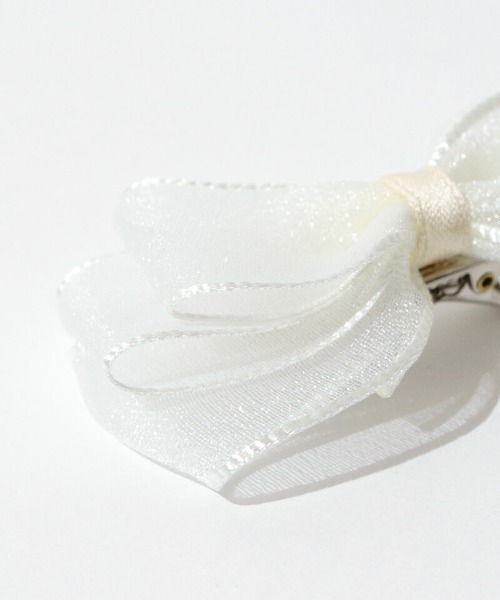 flower（フラワー）の「リボンパピヨンピン(2pc)（ヘアピン・レディース・アイボリー/ブラック/グレー・FREE）」の8枚目の写真