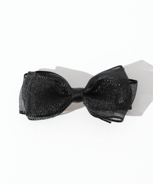 flower（フラワー）の「リボンパピヨンピン(2pc)（ヘアピン・レディース・アイボリー/ブラック/グレー・FREE）」の9枚目の写真