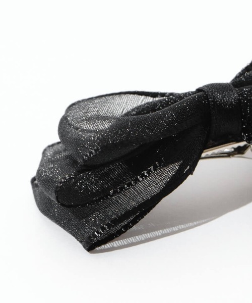 flower（フラワー）の「リボンパピヨンピン(2pc)（ヘアピン・レディース・アイボリー/ブラック/グレー・FREE）」の10枚目の写真