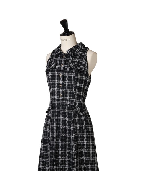 Faubourg Tweed Dress（ワンピース）｜Her lip to（ハーリップ