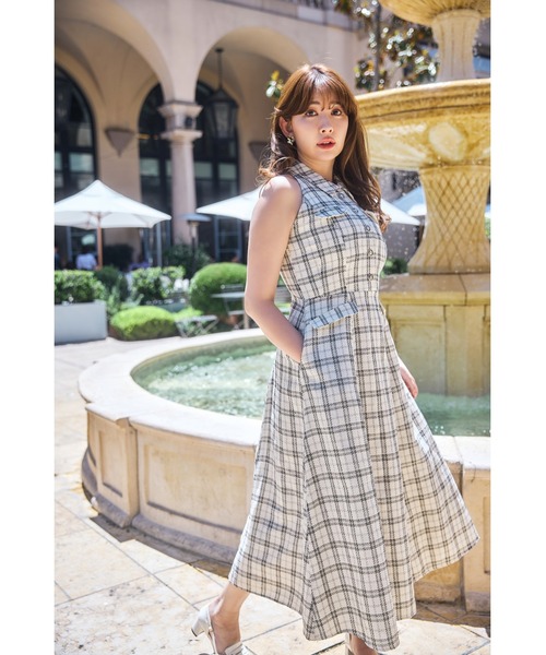 Her lip to - Herlipto Classic Tweed Belted Dressの通販 by