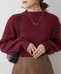 【シリーズ累計5万枚売れ/レビュー高評価】大人気ボリューム袖リブニット