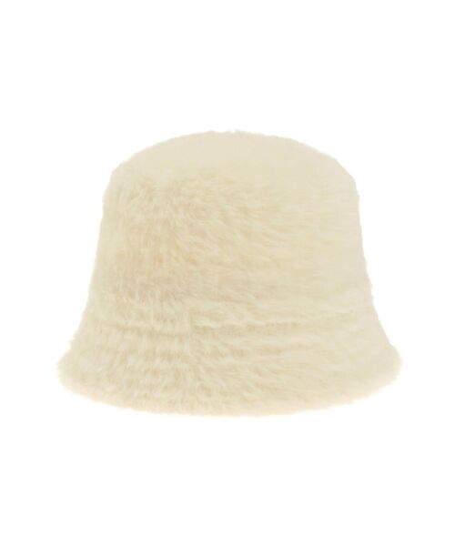 LAGUNAMOON(ラグナムーン)の「ファーライクバケットハット(ハット・レディース・アイボリー/ブラック・FREE)」の10枚目の写真