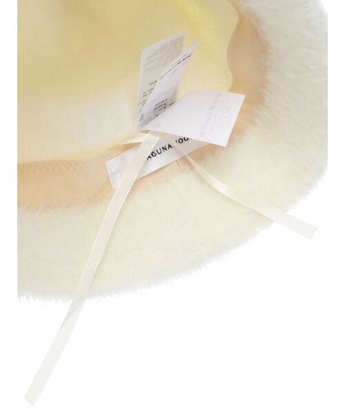 LAGUNAMOON(ラグナムーン)の「ファーライクバケットハット(ハット・レディース・アイボリー/ブラック・FREE)」の5枚目の写真