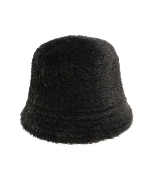 LAGUNAMOON(ラグナムーン)の「ファーライクバケットハット(ハット・レディース・アイボリー/ブラック・FREE)」の4枚目の写真