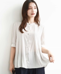 MK MICHEL KLEIN | 五分袖チュニックブラウス/UVカット/接触冷感/洗える(シャツ/ブラウス)