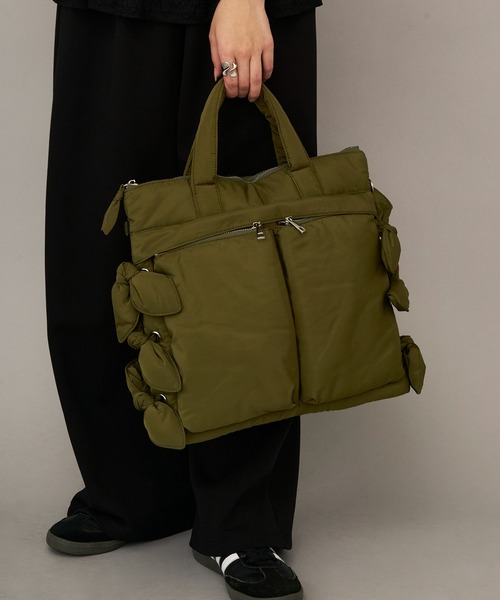 Casselini（キャセリーニ）の「【Casselini】2WAYリボンヘルメットバッグ リュック 252-110516（ショルダーバッグ・レディース・ブラック/カーキ・FREE）」の18枚目の写真