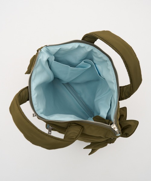 Casselini（キャセリーニ）の「【Casselini】2WAYリボンヘルメットバッグ リュック 252-110516（ショルダーバッグ・レディース・ブラック/カーキ・FREE）」の17枚目の写真