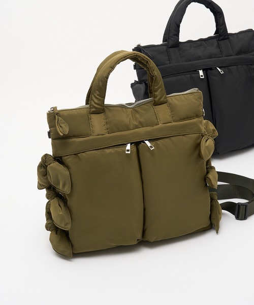 Casselini（キャセリーニ）の「【Casselini】2WAYリボンヘルメットバッグ リュック 252-110516（ショルダーバッグ・レディース・ブラック/カーキ・FREE）」の12枚目の写真