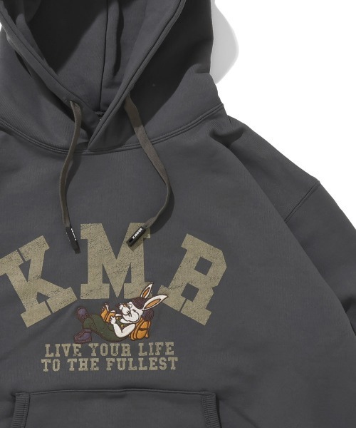 KRIFF MAYER Lady's Collection(クリフメイヤーレディースコレクション)の「裏起毛パーカー(クリフラビット)(パーカー・レディース・ナチュラル/パープル/ベージュ/チャコール/カラフル・LARGE/MEDIUM)」の2枚目の写真