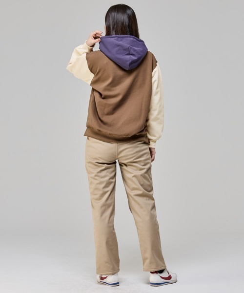 KRIFF MAYER Lady's Collection(クリフメイヤーレディースコレクション)の「裏起毛パーカー(クリフラビット)(パーカー・レディース・ナチュラル/パープル/ベージュ/チャコール/カラフル・LARGE/MEDIUM)」の9枚目の写真