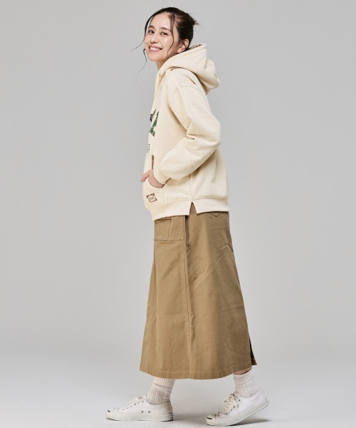 KRIFF MAYER Lady's Collection(クリフメイヤーレディースコレクション)の「裏起毛パーカー(クリフラビット)(パーカー・レディース・ナチュラル/パープル/ベージュ/チャコール/カラフル・LARGE/MEDIUM)」の12枚目の写真