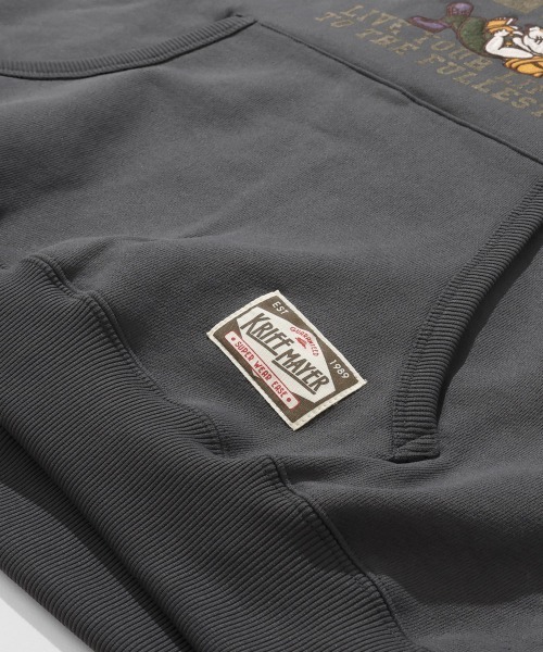 KRIFF MAYER Lady's Collection(クリフメイヤーレディースコレクション)の「裏起毛パーカー(クリフラビット)(パーカー・レディース・ナチュラル/パープル/ベージュ/チャコール/カラフル・LARGE/MEDIUM)」の18枚目の写真