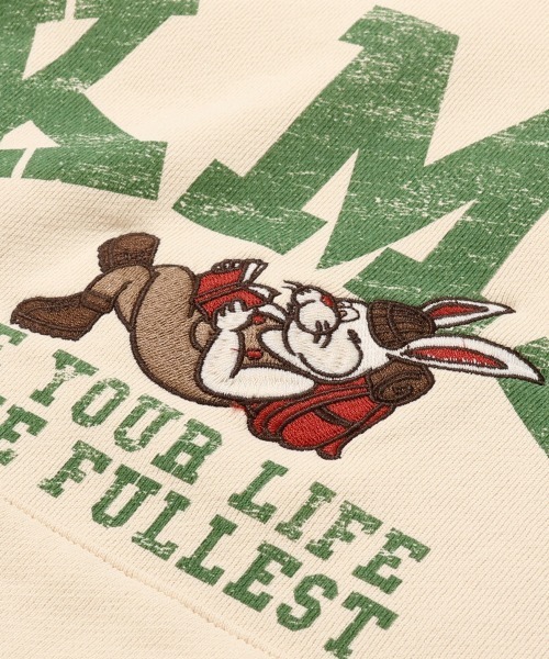 KRIFF MAYER Lady's Collection(クリフメイヤーレディースコレクション)の「裏起毛パーカー(クリフラビット)(パーカー・レディース・ナチュラル/パープル/ベージュ/チャコール/カラフル・LARGE/MEDIUM)」の20枚目の写真