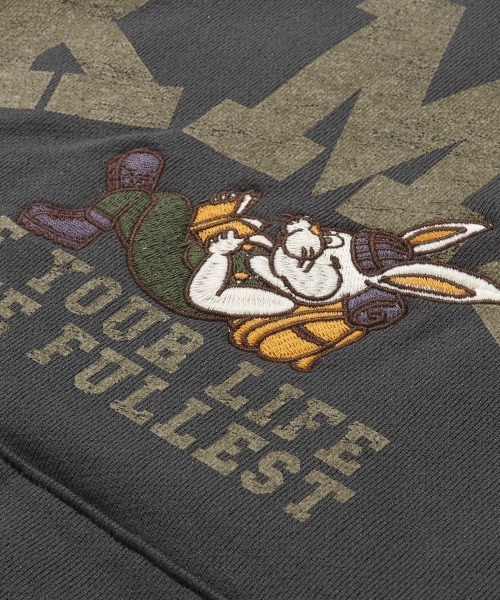 KRIFF MAYER Lady's Collection(クリフメイヤーレディースコレクション)の「裏起毛パーカー(クリフラビット)(パーカー・レディース・ナチュラル/パープル/ベージュ/チャコール/カラフル・LARGE/MEDIUM)」の22枚目の写真