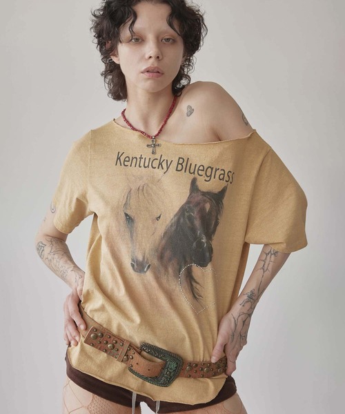 【SCULPTOR】♡Sheriff カットアウト T♡ セール】Sheriff Cut Out Tee（Tシャツ/カットソー）｜SCULPTOR