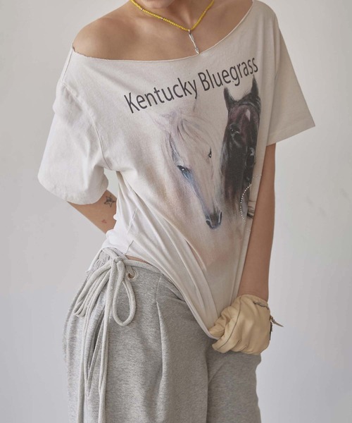 SCULPTOR(スカルプター)の「Sheriff Cut Out Tee(Tシャツ/カットソー・レディース・オフホワイト/ライトブルー/イエロー・SMALL/MEDIUM/LARGE)」の7枚目の写真