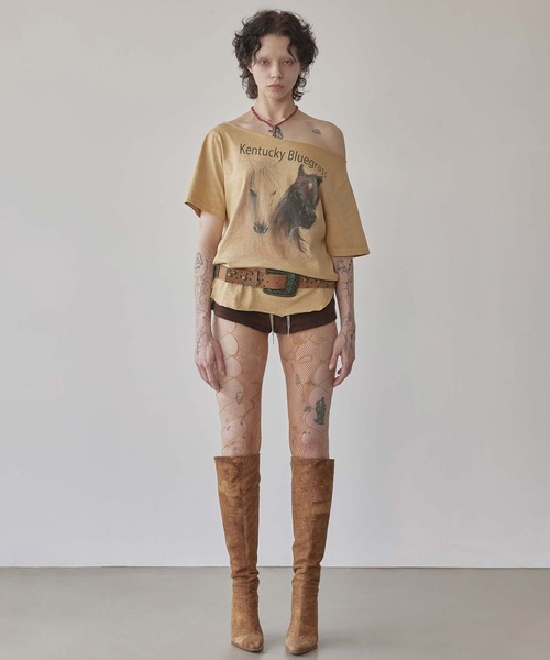 トップス sculptor Sheriff Cut Out Tee Sheriff Cut Out Tee Dirty White – SCULPTOR JAPAN