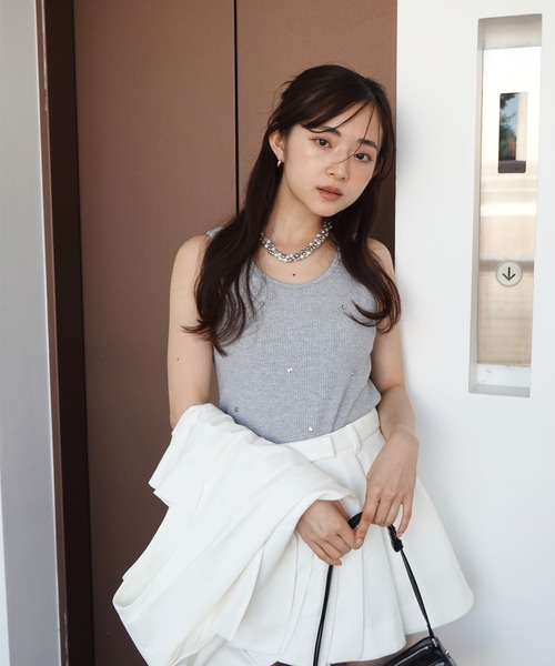 EIMY ISTOIRE（エイミーイストワール）の「タックハーフパンツ（その他パンツ・レディース・グレー/ベージュ/ホワイト/ブラック・F）」の22枚目の写真