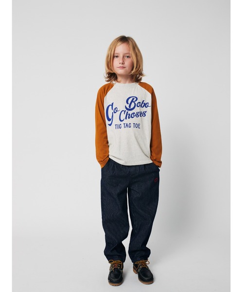 BOBO CHOSES(ボボショーズ)の「Tic Tac Toe denim pants(デニムパンツ・キッズ・ネイビー・2-3YEAR/4-5YEAR/6-7YEAR)」の5枚目の写真