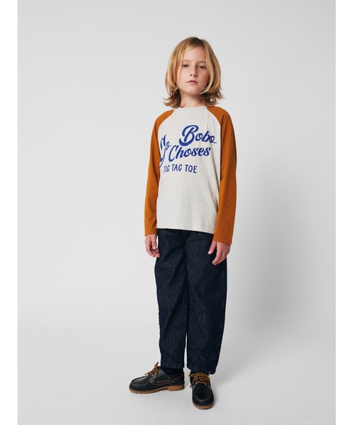 BOBO CHOSES(ボボショーズ)の「Tic Tac Toe denim pants(デニムパンツ・キッズ・ネイビー・2-3YEAR/4-5YEAR/6-7YEAR)」の6枚目の写真