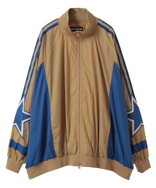 Candy Stripper（キャンディストリッパー）の「RACING NYLON TRACK ZIP UP ジャケット（ナイロンジャケット・レディース・ベージュ/ネイビー/ブラック・FREE）」の20枚目の写真