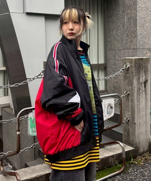 セール】RACING NYLON TRACK ZIP UP ジャケット（ナイロンジャケット