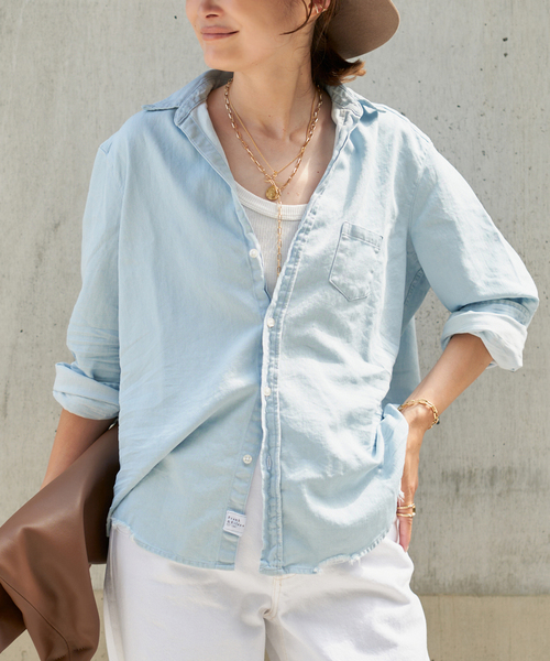 フランクアンドアイリーン　トレーナー FRANK&EILEEN/フランクアンドアイリーン】STONEWASHED SHIRT