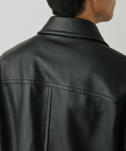 ADAM ET ROPE'（アダムエロペ）の「ラムレザー ジップアップ ブルゾン（ブルゾン・メンズ・ブラック・M/L）」の11枚目の写真