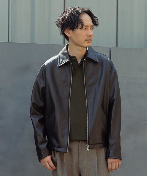 ラムレザージップアップブルゾン ラムレザー ジップアップブルゾン｜トゥモローランド 公式通販