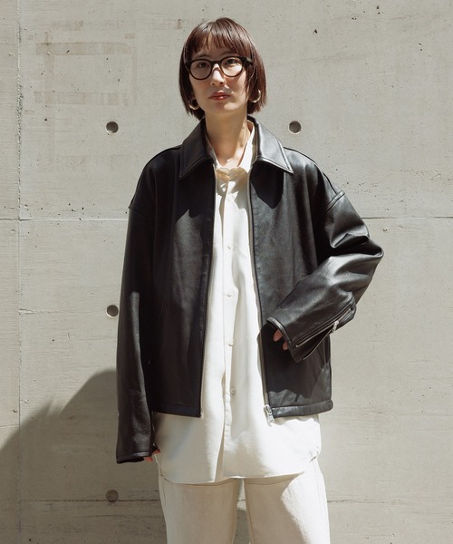 ラムレザー ジップアップ ブルゾン（ブルゾン）｜ADAM ET ROPE