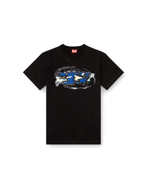 DIESEL（ディーゼル）の「メンズ Tシャツ T-NORM-T11（Tシャツ/カットソー・メンズ・ホワイト/ブラック・SMALL/MEDIUM/X-SMALL/XX-LARGE/LARGE/XXX-LARGE/X-LARGE）」の10枚目の写真