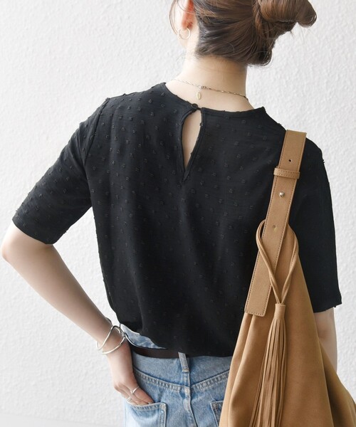 tシャツ SHIPS any:「洗濯機可能」カットドビー ジャージー クルーネック TEE レディース SHIPS｜SHIPS any:<洗濯機可能>カットドビー ジャージー クルー