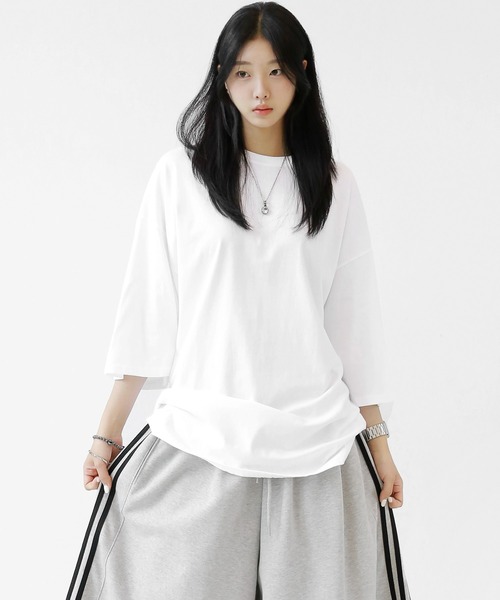 minsobi(ミンソビ)の「アートアタックペインティングT(Tシャツ/カットソー・メンズ・ホワイト/ブラック・FREE)」の10枚目の写真
