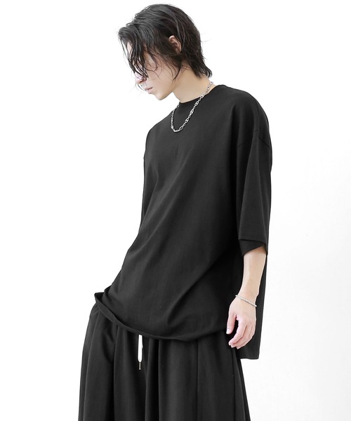 minsobi(ミンソビ)の「アートアタックペインティングT(Tシャツ/カットソー・メンズ・ホワイト/ブラック・FREE)」の6枚目の写真