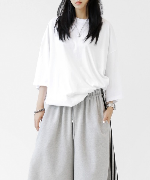 minsobi(ミンソビ)の「アートアタックペインティングT(Tシャツ/カットソー・メンズ・ホワイト/ブラック・FREE)」の14枚目の写真