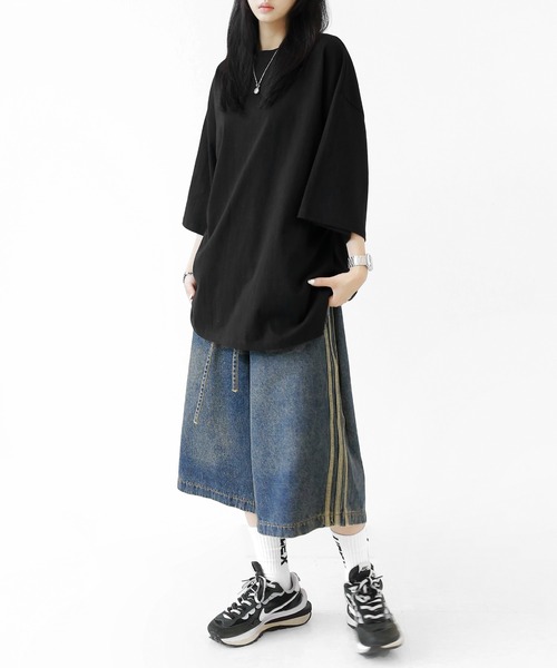 minsobi(ミンソビ)の「アートアタックペインティングT(Tシャツ/カットソー・メンズ・ホワイト/ブラック・FREE)」の17枚目の写真