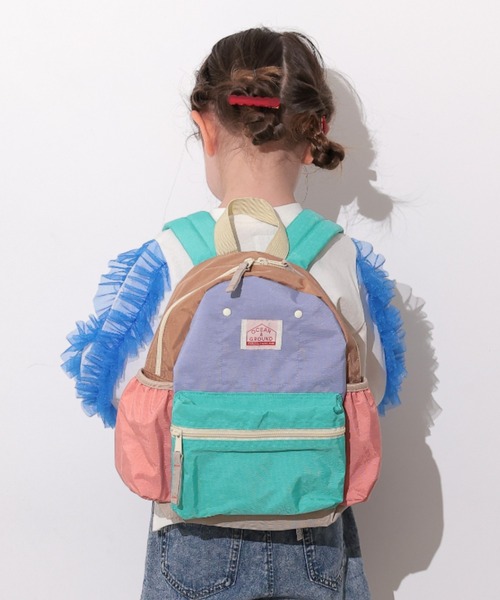 Ocean&Ground（オーシャン&グラウンド）の「DAYPACK MULTI（バックパック/リュック・キッズ・ライトピンク/ライトブルー/ライトパープル/ベージュ/エメラルド/ライトグレー/ブルー・X-SMALL/MEDIUM/SMALL）」の6枚目の写真