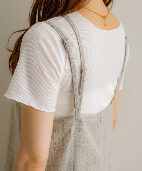 NOAHL(ノアル)の「【NOAHL】MIXリネンフレアキャミワンピース(ワンピース・レディース・ライトグレー/ブラウン/イエロー・S/M)」の14枚目の写真