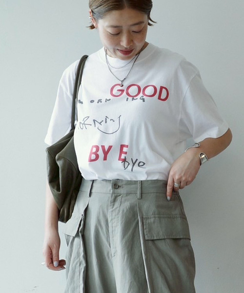 JOURNAL STANDARD LUXE（ジャーナルスタンダード　ラックス）の「GOOD Print T（Tシャツ/カットソー・レディース・ホワイト・SMALL/MEDIUM）」の3枚目の写真
