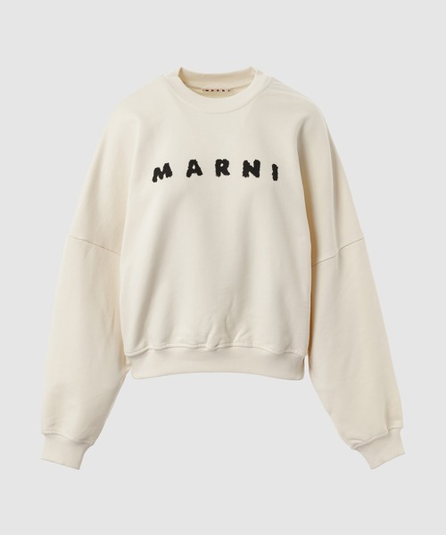 MARNI（マルニ）の「SCRIBBLE LOGO / ロゴスウェット（スウェット・レディース・ブラック/クリーム・38(M)/36(S)）」の2枚目の写真