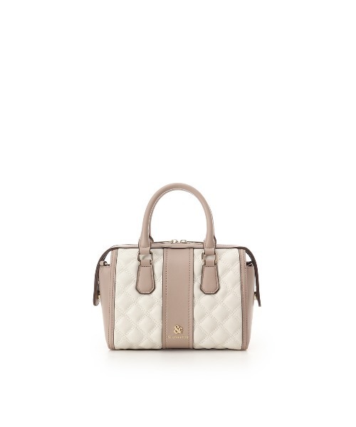 & chouette（アンドシュエット）の「キルティングボストンバッグ（ショルダーバッグ・レディース・ピンク/オフホワイト/ライトブルー/ブラック・FREE）」の16枚目の写真