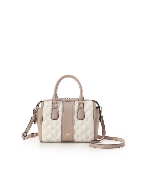 & chouette（アンドシュエット）の「キルティングボストンバッグ（ショルダーバッグ・レディース・ピンク/オフホワイト/ライトブルー/ブラック・FREE）」の17枚目の写真