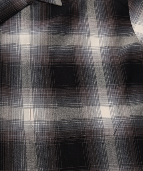Jieda（ジエダ）の「CHECK OPEN COLLAR SHIRT（シャツ/ブラウス・メンズ・ブラウン/ブラック・1/2）」の19枚目の写真