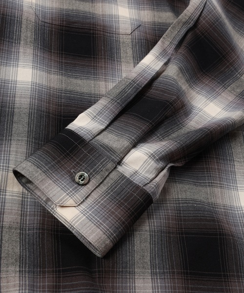 Jieda（ジエダ）の「CHECK OPEN COLLAR SHIRT（シャツ/ブラウス・メンズ・ブラウン/ブラック・1/2）」の20枚目の写真